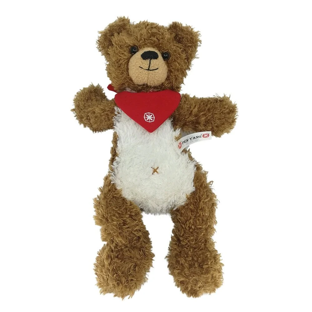 Knuffeliger Teddybär mit drehbarem Kopf
