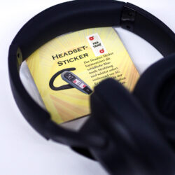 Headset Sticker Anbringung zum Schutz gegen Strahlung und Bluetooth
