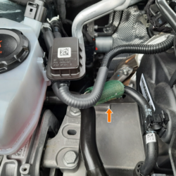 Bio-Kat Anbringung an der Kraftstoffleitung