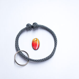 Tier-Vitalmedaillon und Halsband Set